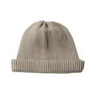 Cotton Roll Up Beanie in Grayge by RoToTo