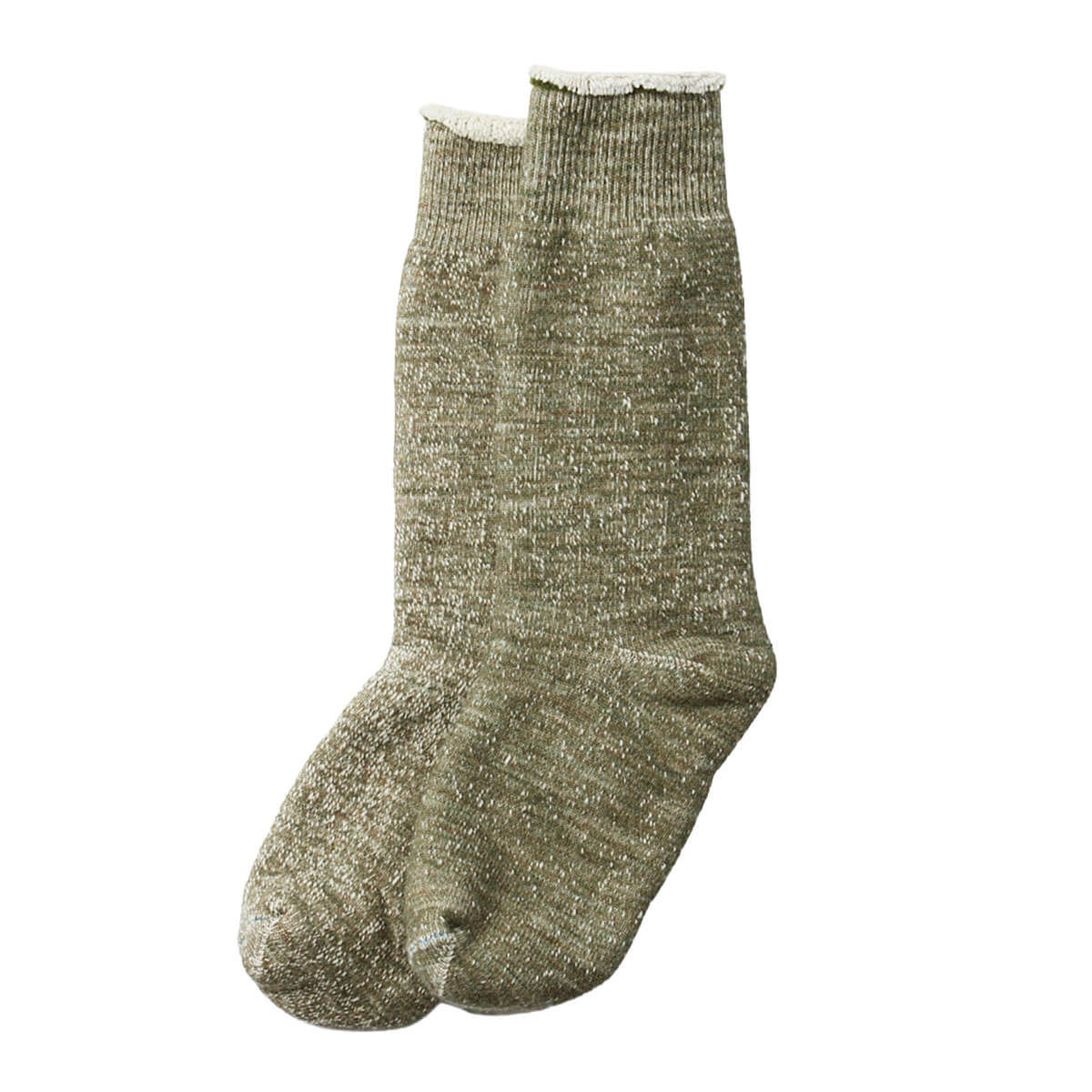 Double Face Crew Adult Socks in Army Green by RoToTo