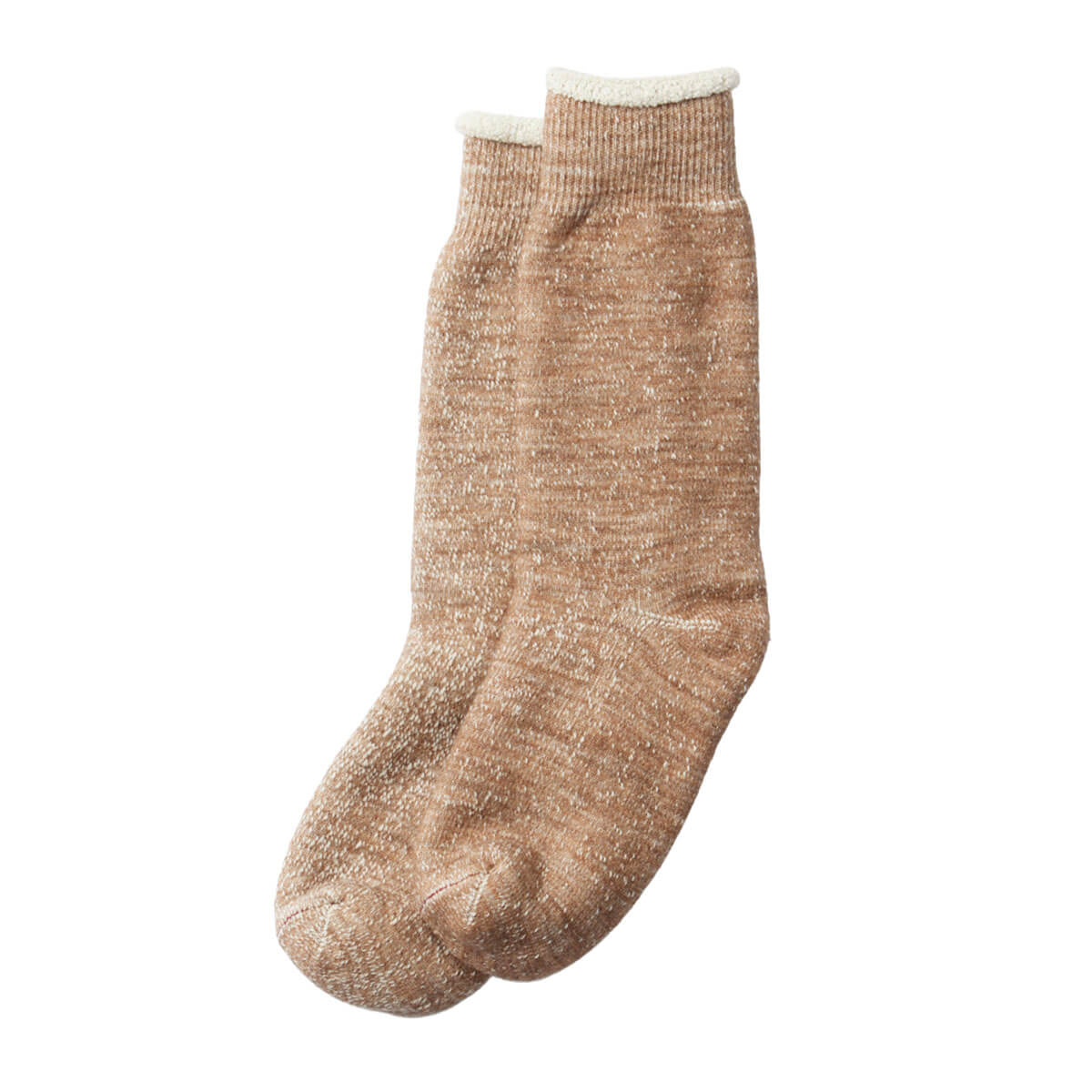 Double Face Crew Adult Socks in Camel by RoToTo