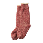 Double Face Crew Adult Socks in Dark Red / Brown by RoToTo