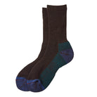 Double Face Merino Pile Adult Socks in Dark Brown by RoToTo