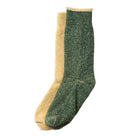 Reversible Pile Adult Socks in Forest Green / Raw Beige by RoToTo