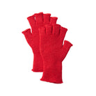 Washable Merino Knit Fingerless Gloves in Red by RoToTo