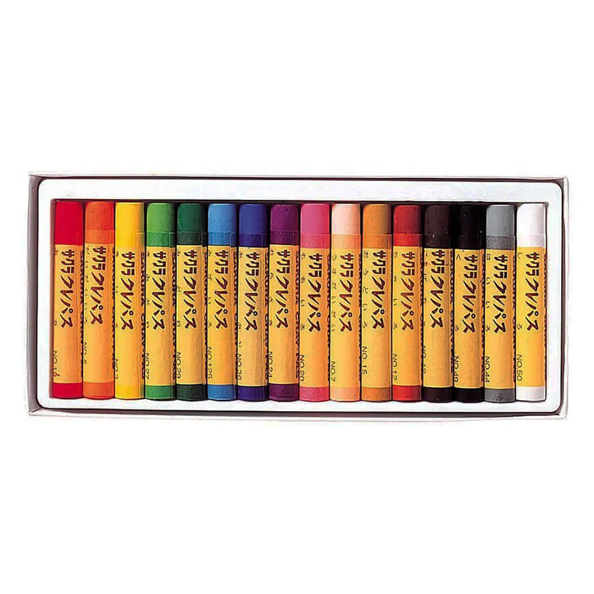 Cray-Pas 16 Colour Oil Pastel Set by Sakura