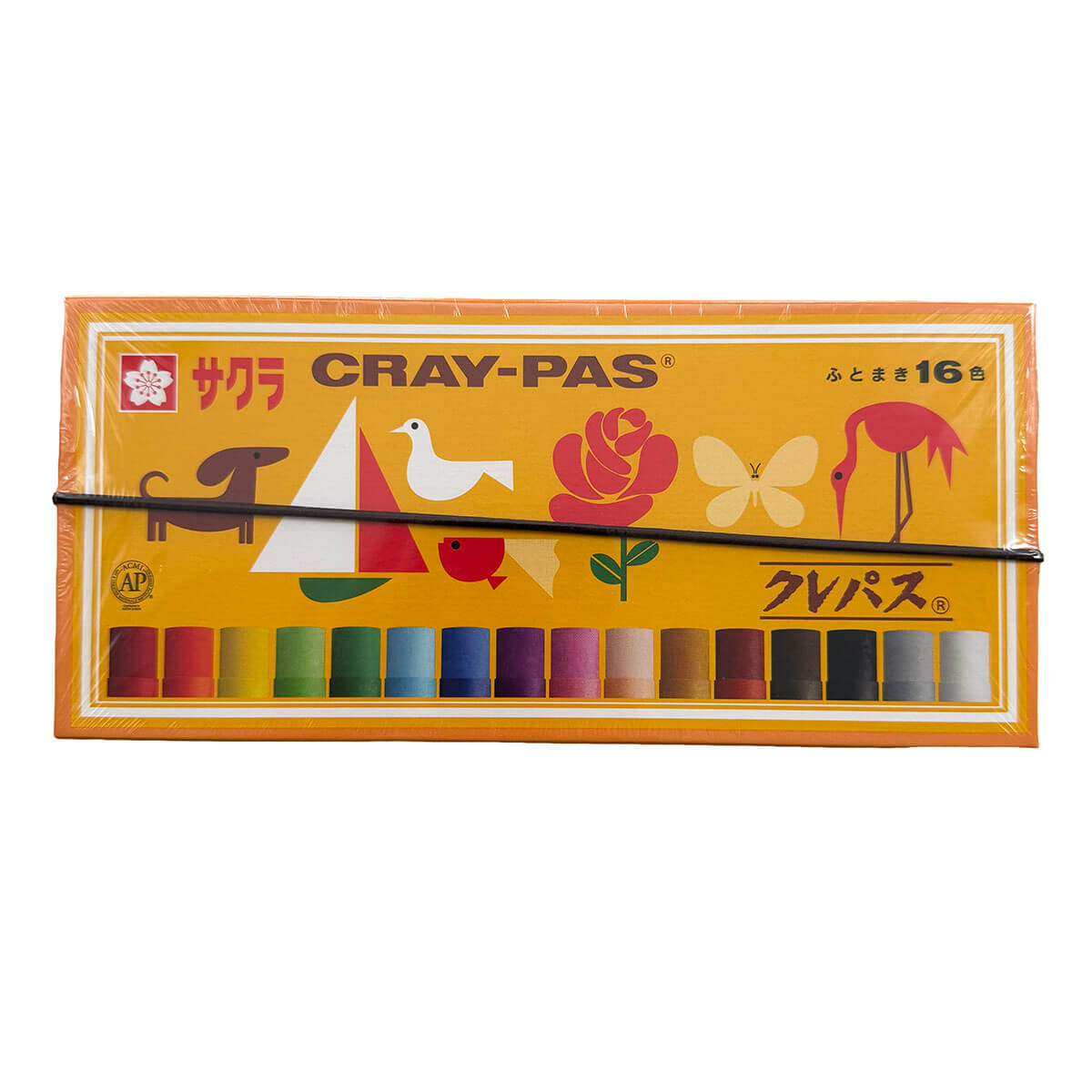 Cray-Pas 16 Colour Oil Pastel Set by Sakura