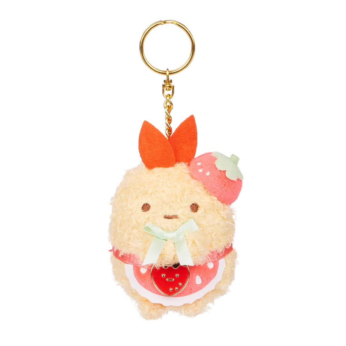 Sumikko Gurashi Ebi Strawberry Keychain by San-X – Junior Edition