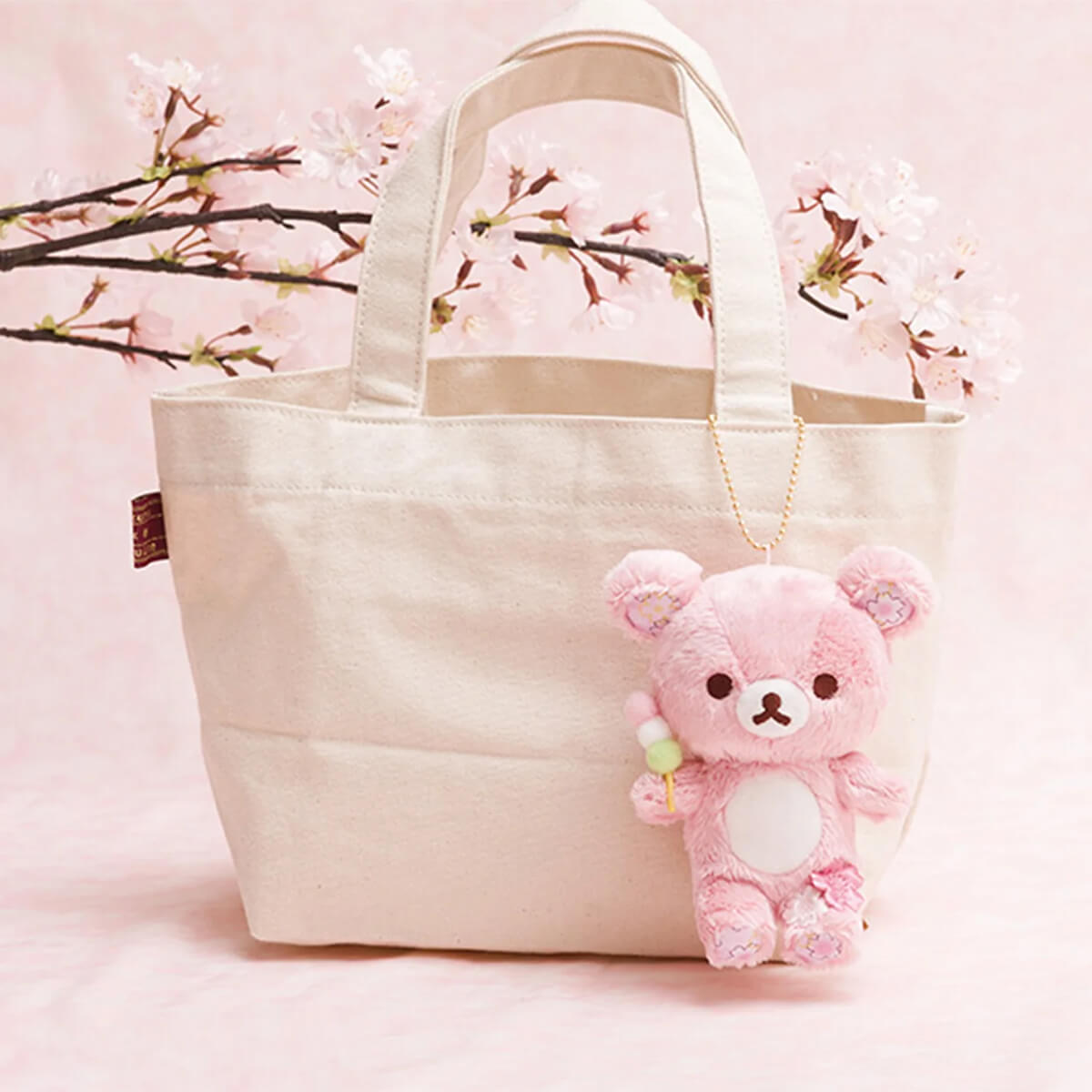店舗用品 sakuramama Rilakkuma Sakura Cherry Blossom Keychain (14cm) by San-X – Junior