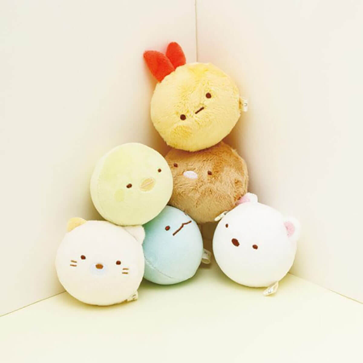 Sumikko Gurashi Ebifurai No Shippo Rolling Face Plush by San-X