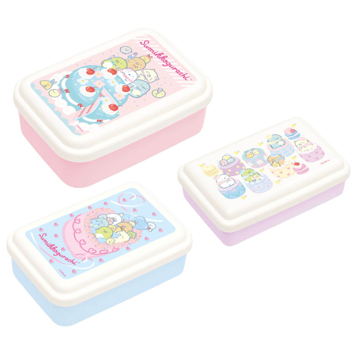 Sumikko Gurashi Sweet Treats Lunch Box (Set of 3) by San-X