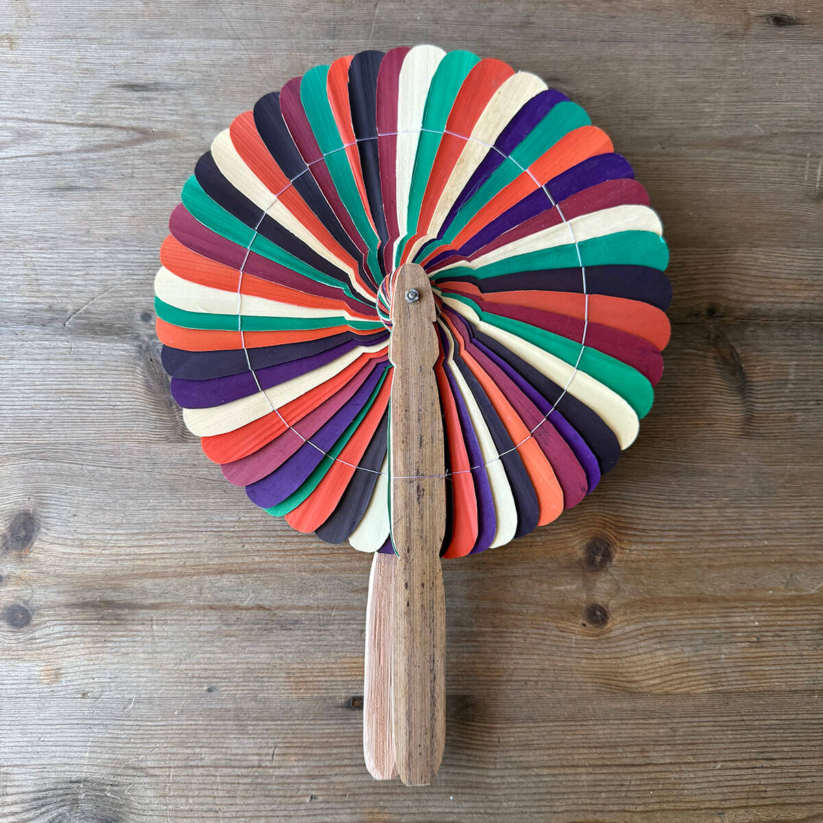 Palm Leaf Hand Fan in Multicolour | Sarany Shop | Junior Edition