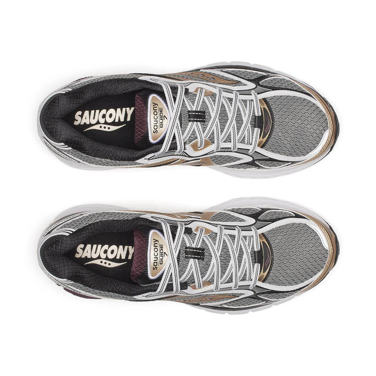 ProGrid Guide 7 Trainer in White / Bronze by Saucony