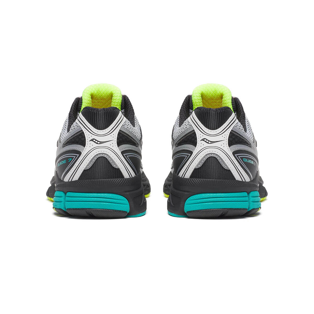 ProGrid Guide 7 Trainer in White / Teal by Saucony