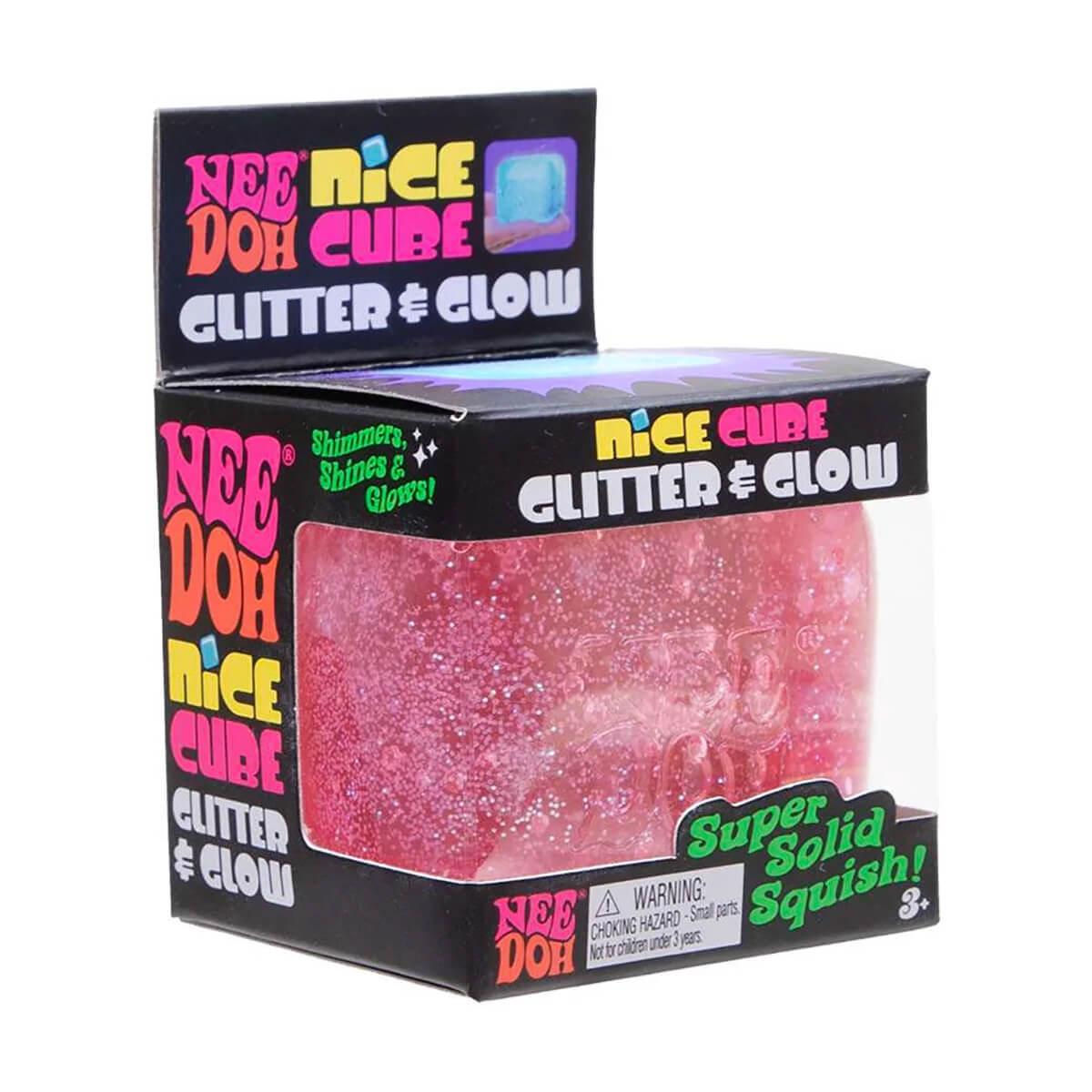 Nice Cube Glitter & Glow Needoh Squishy Toy by Schylling