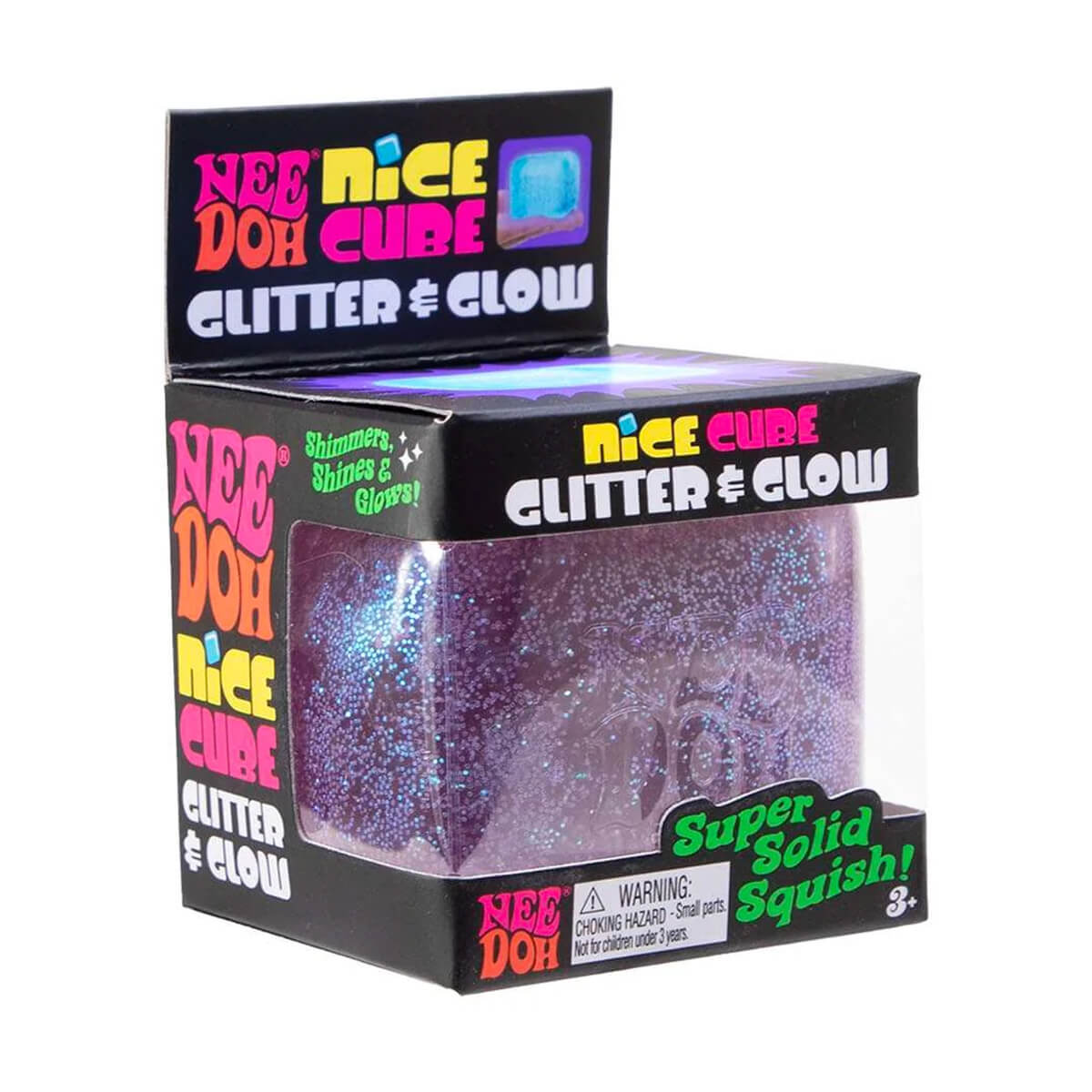 Nice Cube Glitter & Glow Needoh Squishy Toy by Schylling