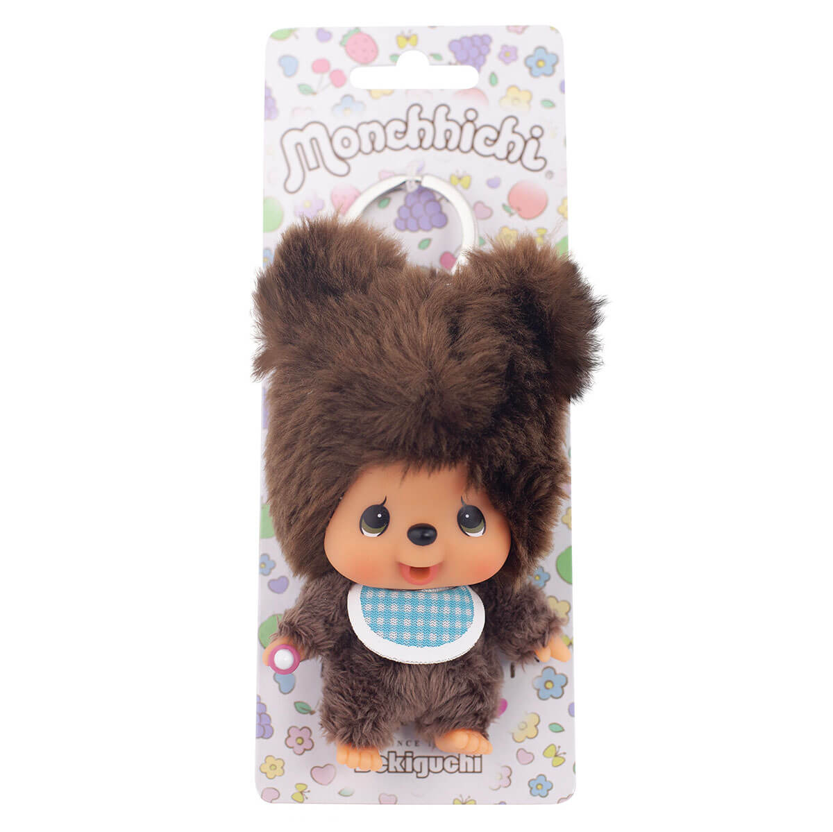 Monchhichi Friends Kuma Plush Keychain by Sekiguchi – Junior Edition