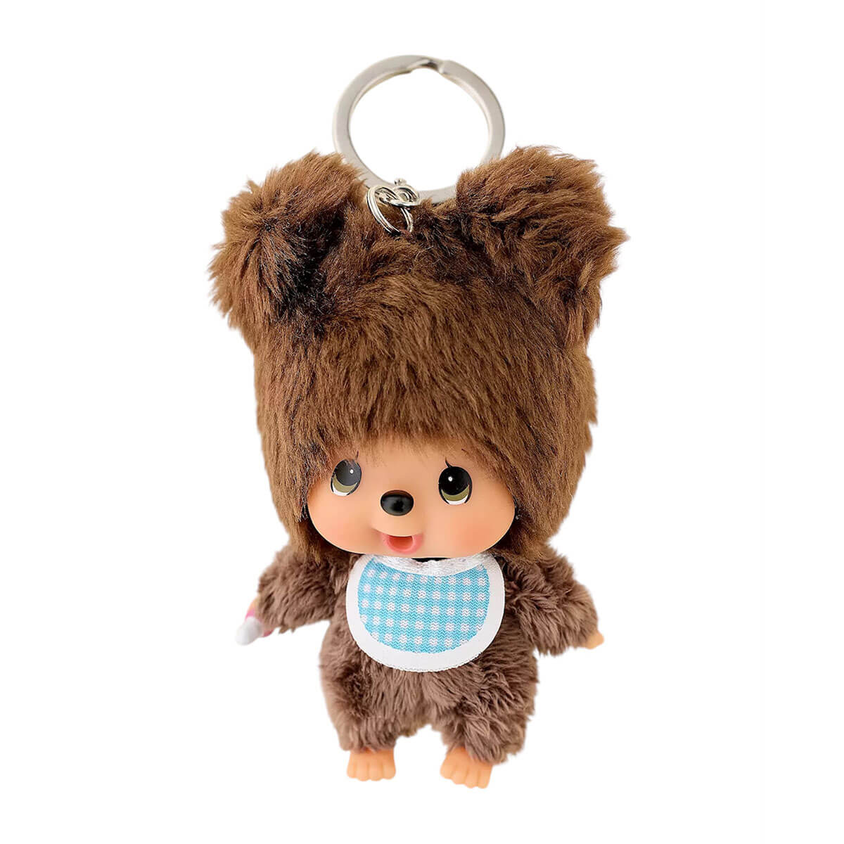 Monchhichi Friends Kuma Plush Keychain by Sekiguchi – Junior Edition