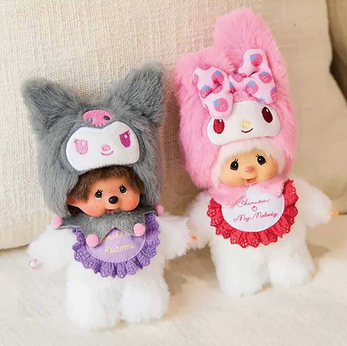 Monchhichi X My Melody Keychain by Sekiguchi – Junior Edition