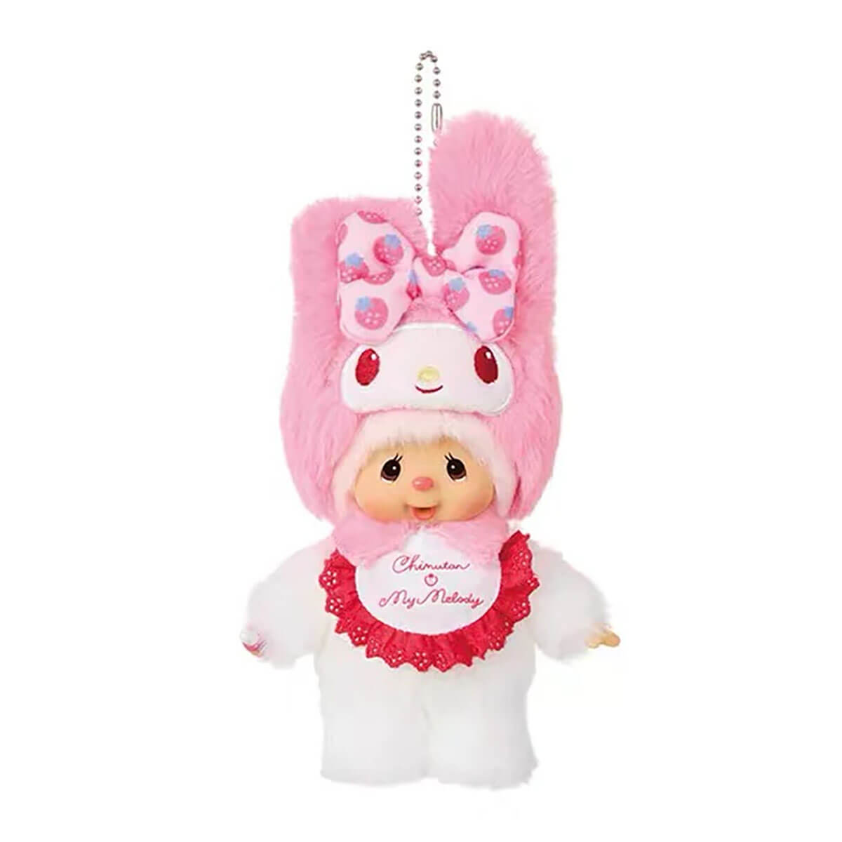 melodyᕱ⑅ᕱ✨マイメロ6点セット Monchhichi X My Melody Keychain by Sekiguchi – Junior Edition