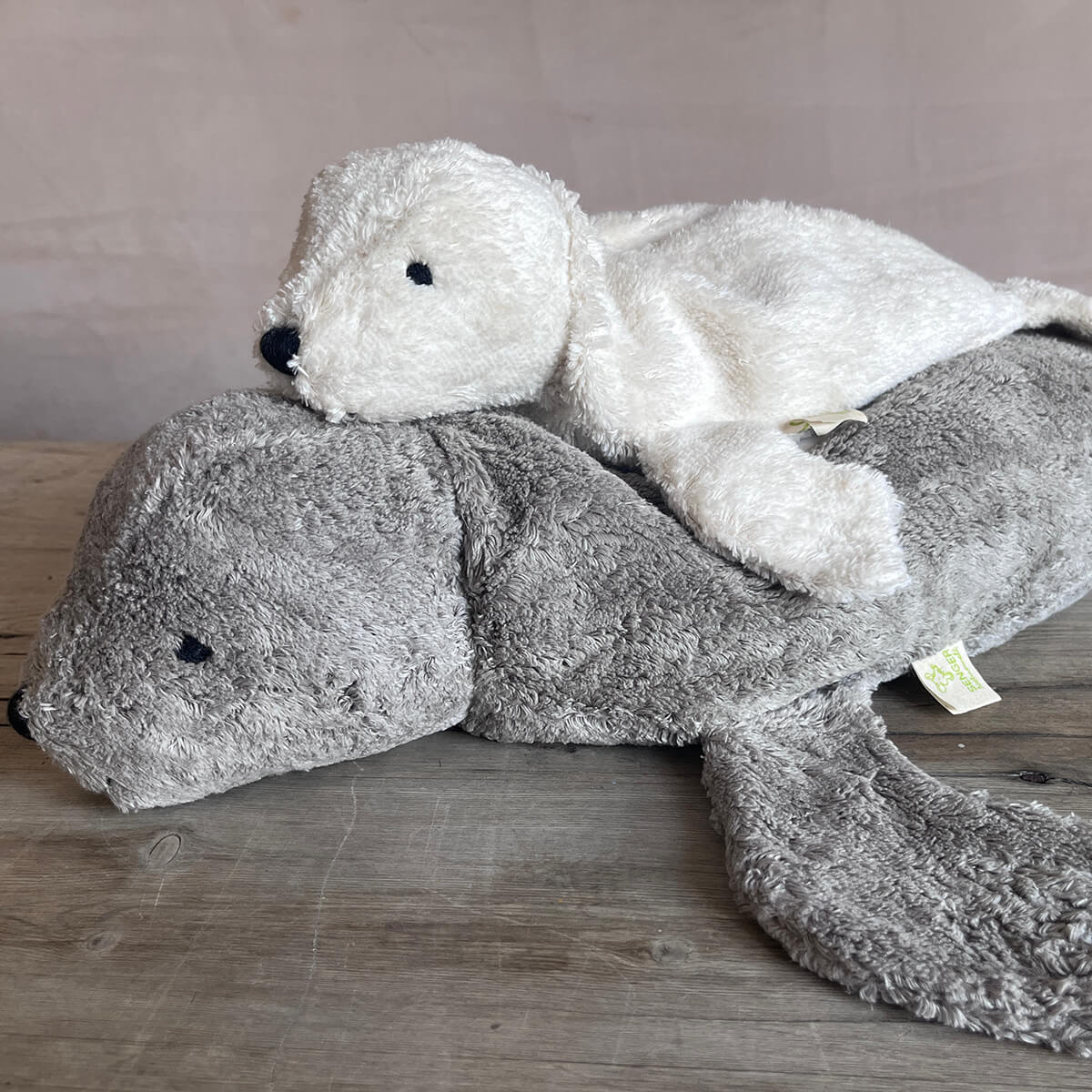 Seal Large Cuddly Animal in Grey by Senger Naturwelt – Junior Edition