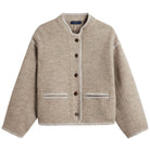 Olympe Jacket in Beige / Grey by Soeur