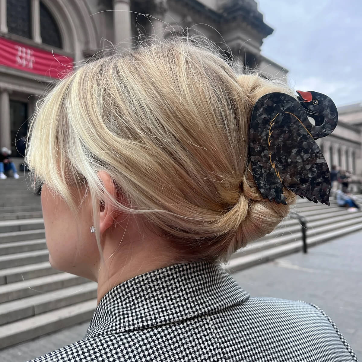 Black Swan Hair Claw by Solar Eclipse – Junior Edition