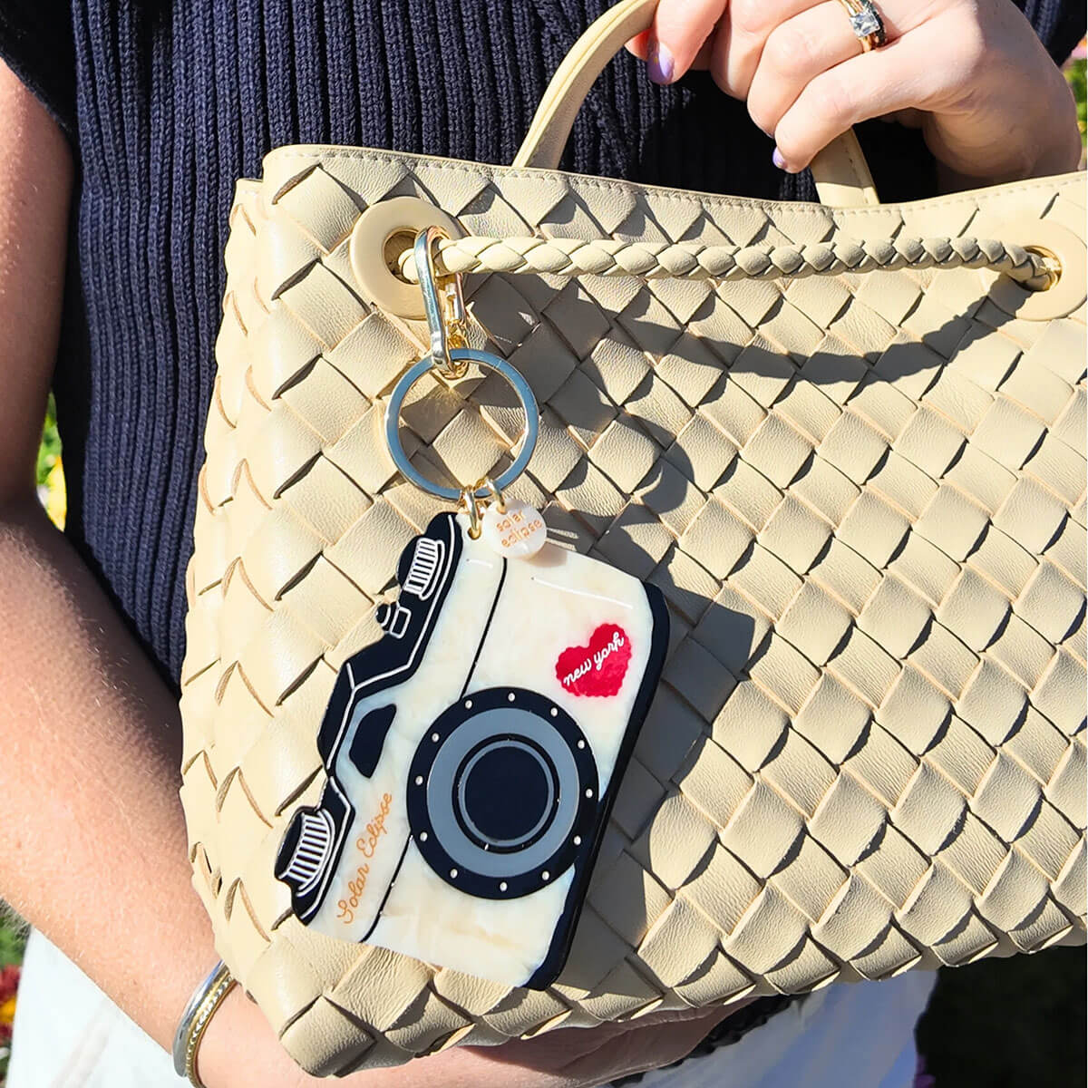 NY Vintage Camera Bag Charm by Solar Eclipse