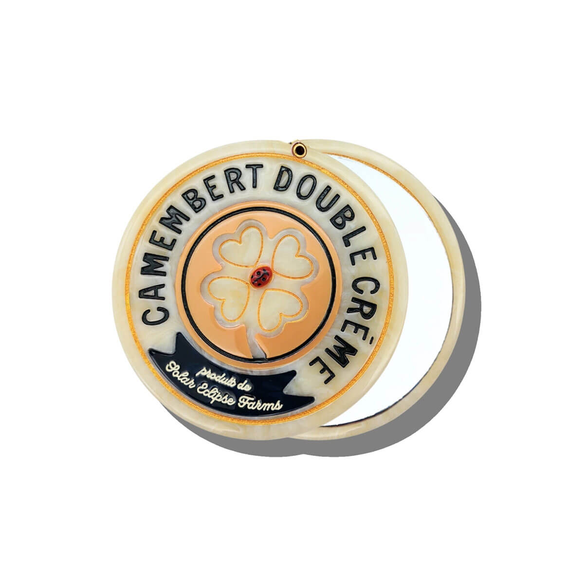 Camembert Compact Mirror by Solar Eclipse
