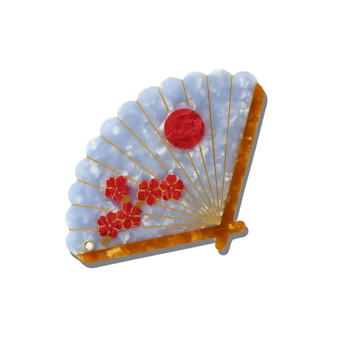 Japanese Fan Compact Mirror by Solar Eclipse