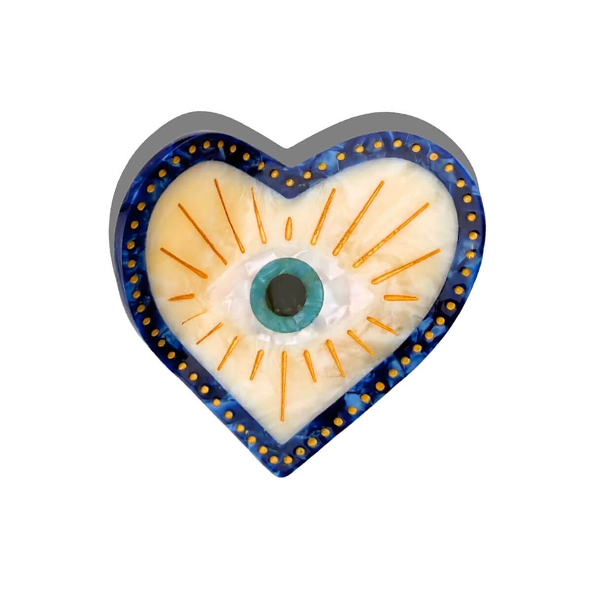 Coastal Lucky Eye Hair Claw by Solar Eclipse