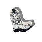 Cowboy Boot Hair Claw in White by Solar Eclipse