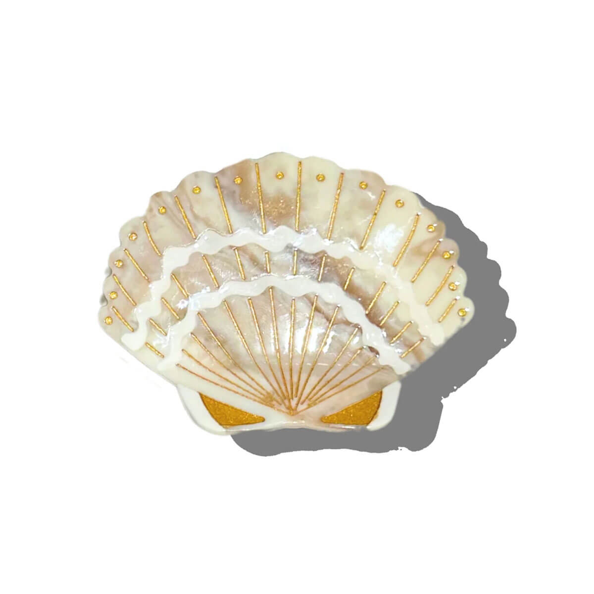 Seashell Hair Claw in Golden Sand by Solar Eclipse – Junior Edition