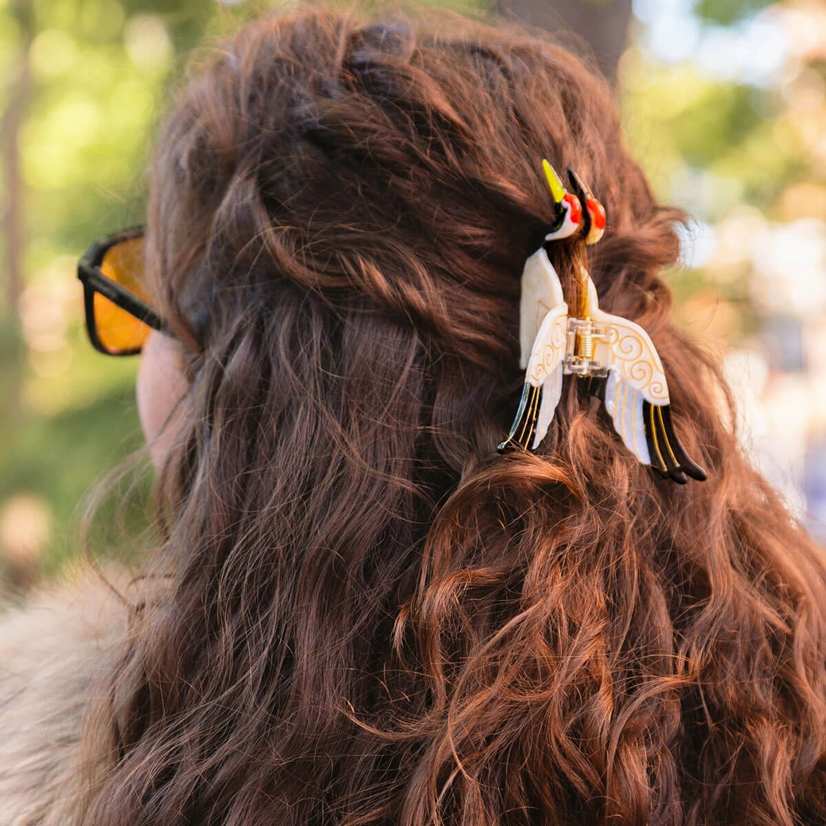 Vintage Crane Hair Claw by Solar Eclipse