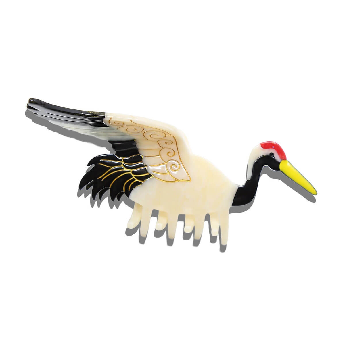 Vintage Crane Hair Claw by Solar Eclipse