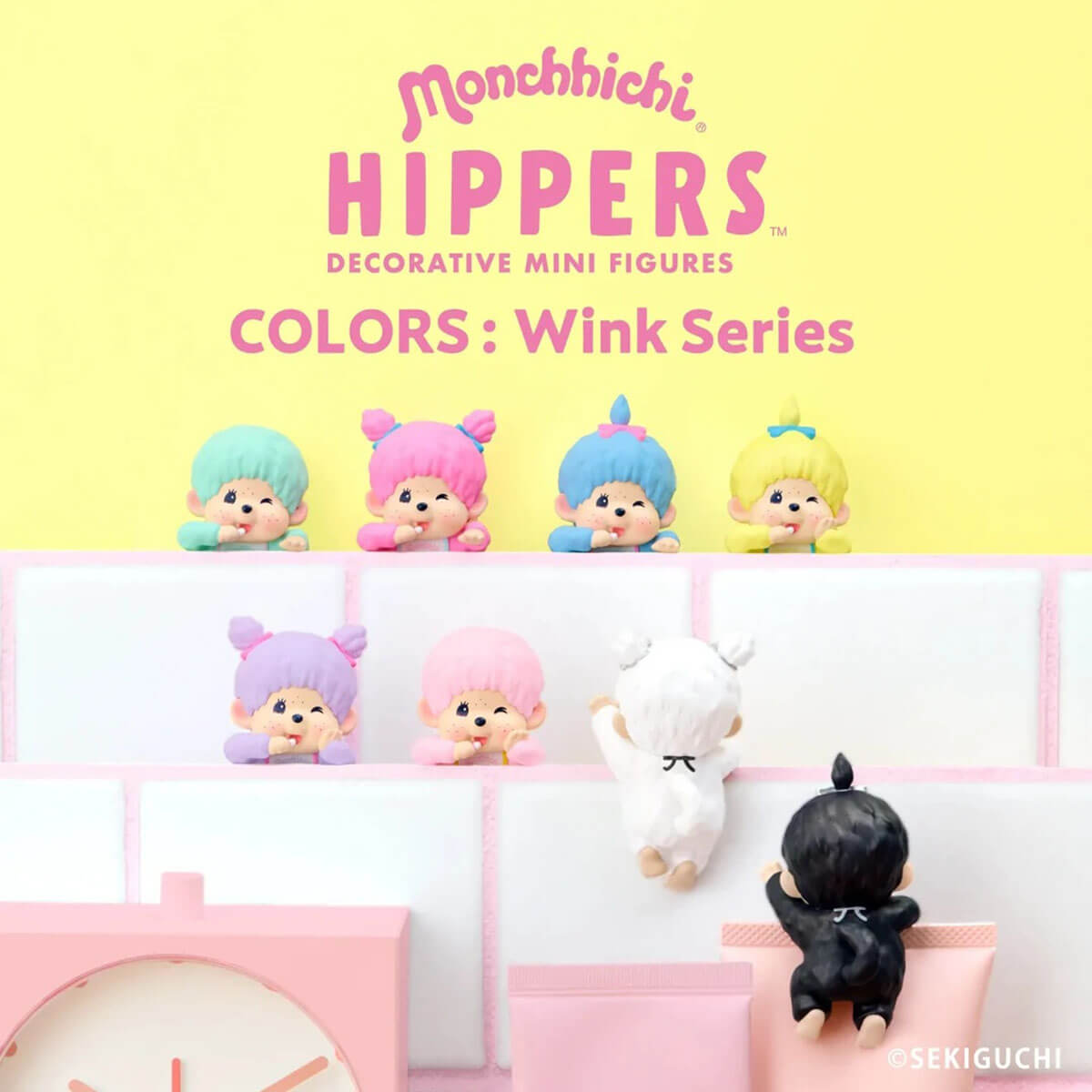 Monchhichi Hippers Colors Wink Series Mini Figure by Sonny Angel