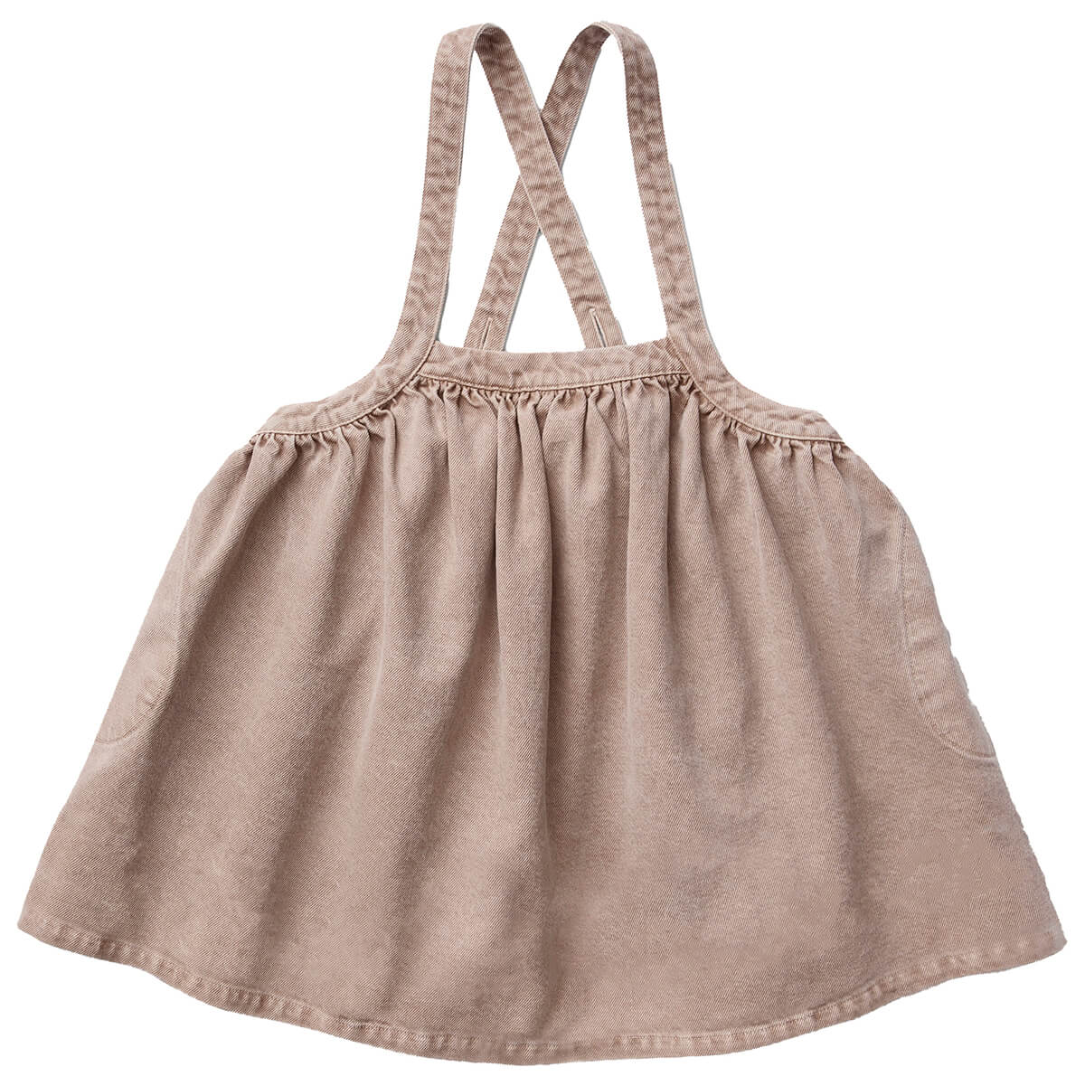 SOOR PLOOM♡Eloise pinafore natural 5Y Eloise Pinafore in Pedra by Soor Ploom – Junior Edition