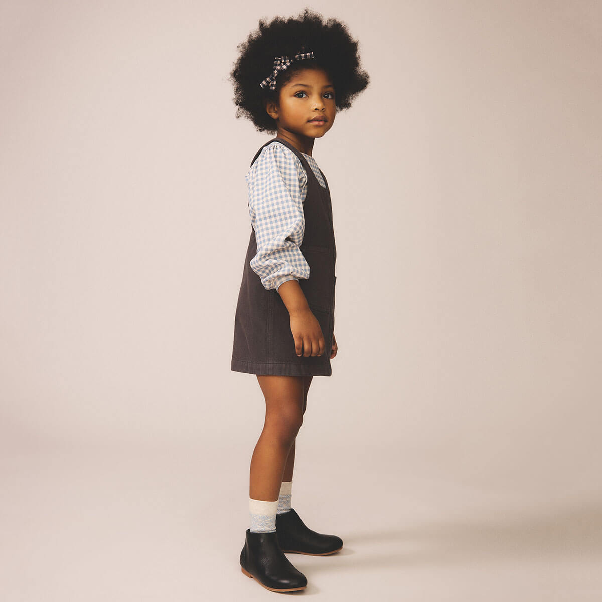 Delia Pinafore in Dusk | Soor Ploom – Junior Edition