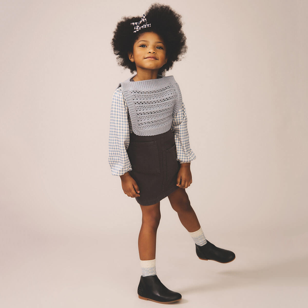 Delia Pinafore in Dusk | Soor Ploom – Junior Edition