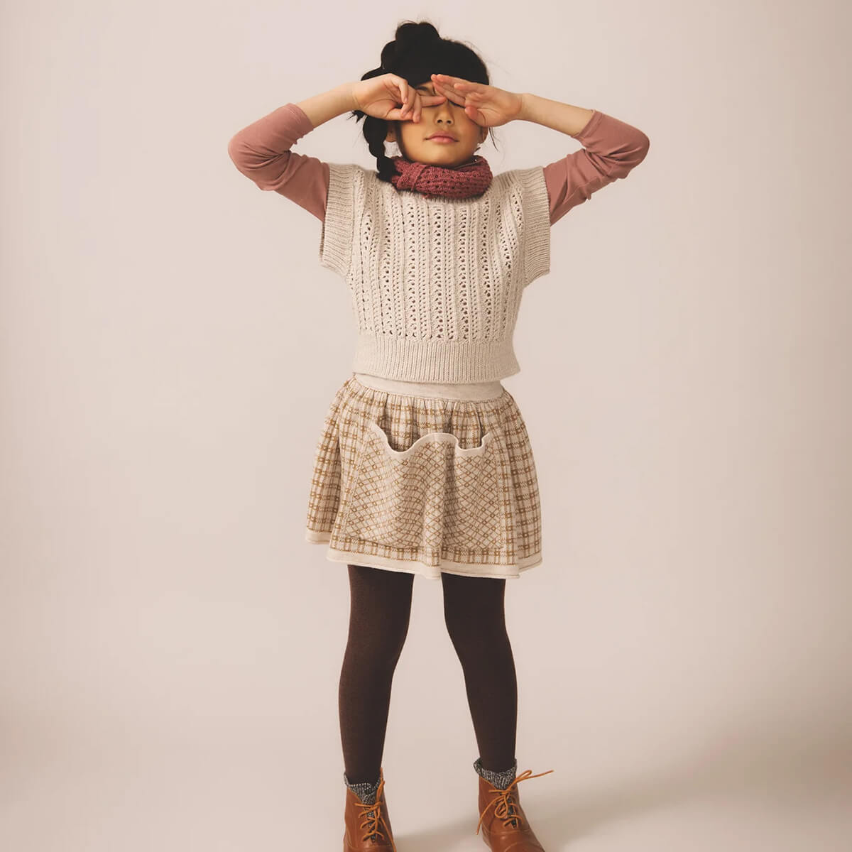 Soor ploom Snap turtleneck Haze 12Y