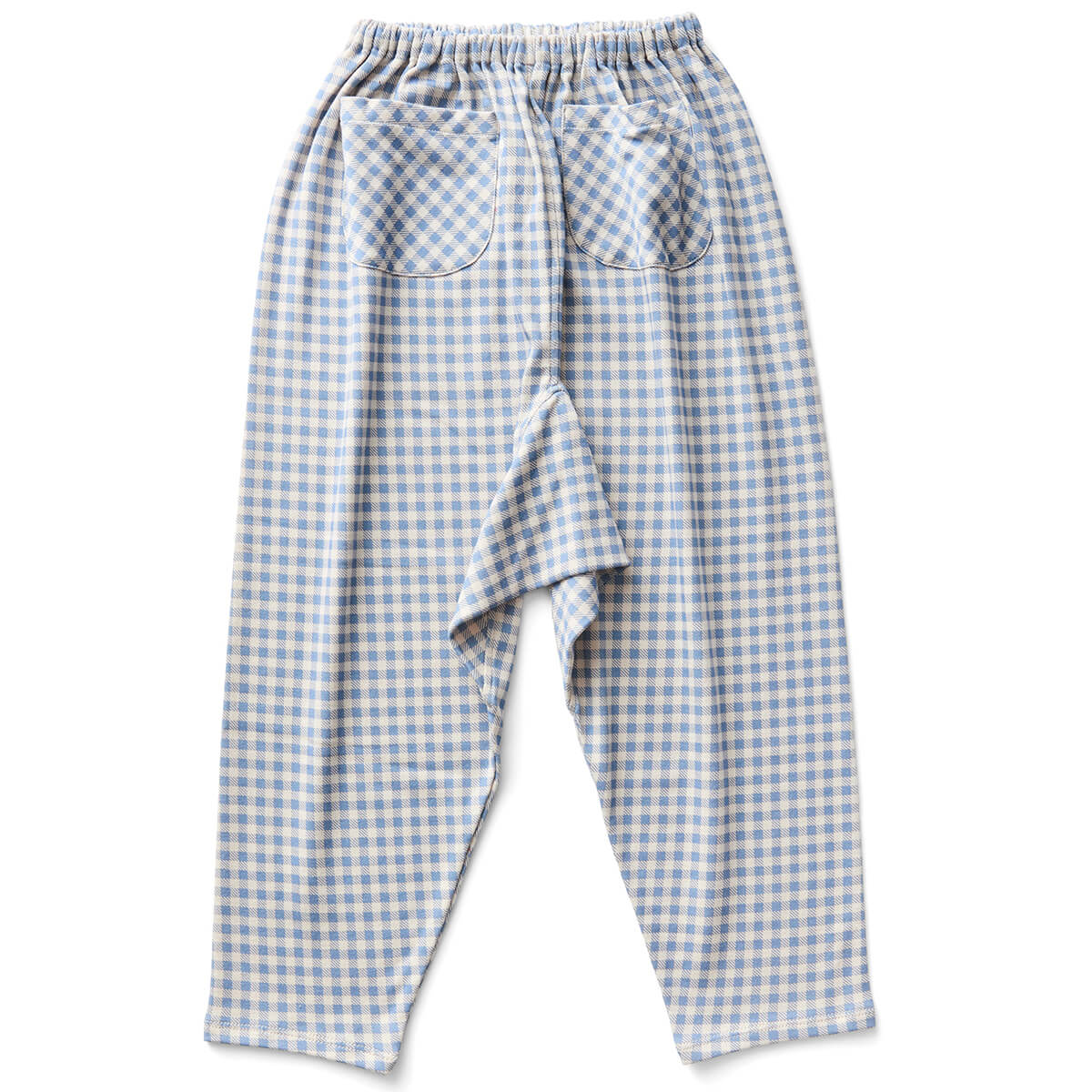 Harem Pants in Gingham Print / Powder by Soor Ploom