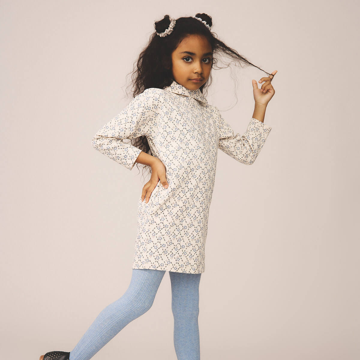 Parlor Dress in Trellis Print / Powder by Soor Ploom