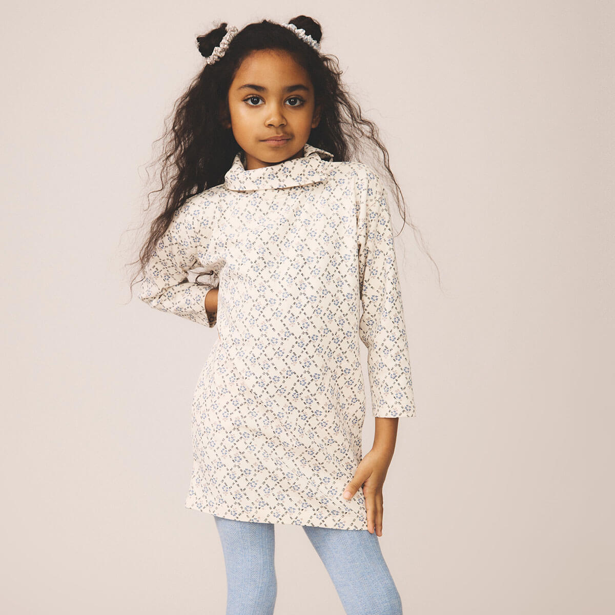 Parlor Dress in Trellis Print / Powder by Soor Ploom