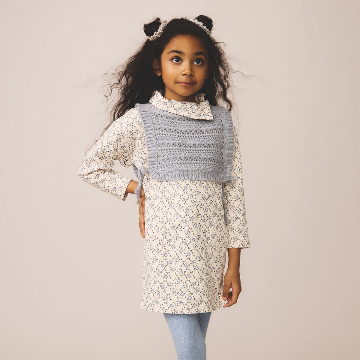 Parlor Dress in Trellis Print / Powder by Soor Ploom