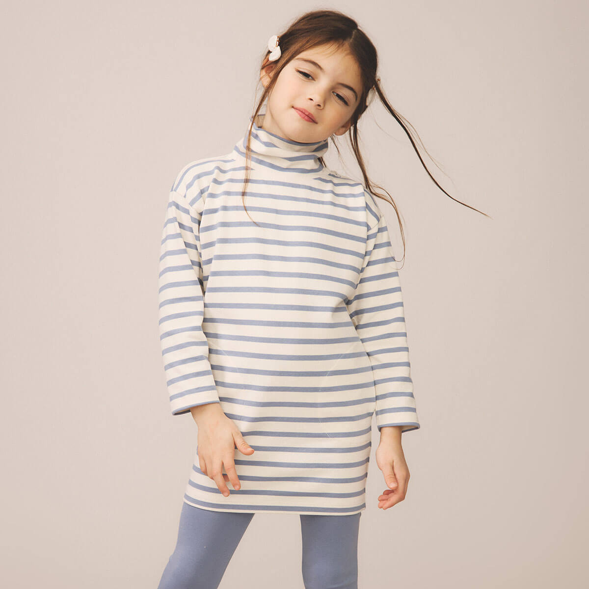 Parlor Dress in Stripe / Powder by Soor Ploom