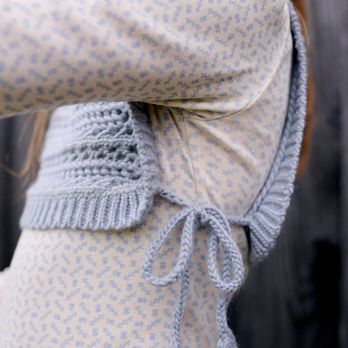 Pouf Tee in Cross Stitch Print / Talc by Soor Ploom