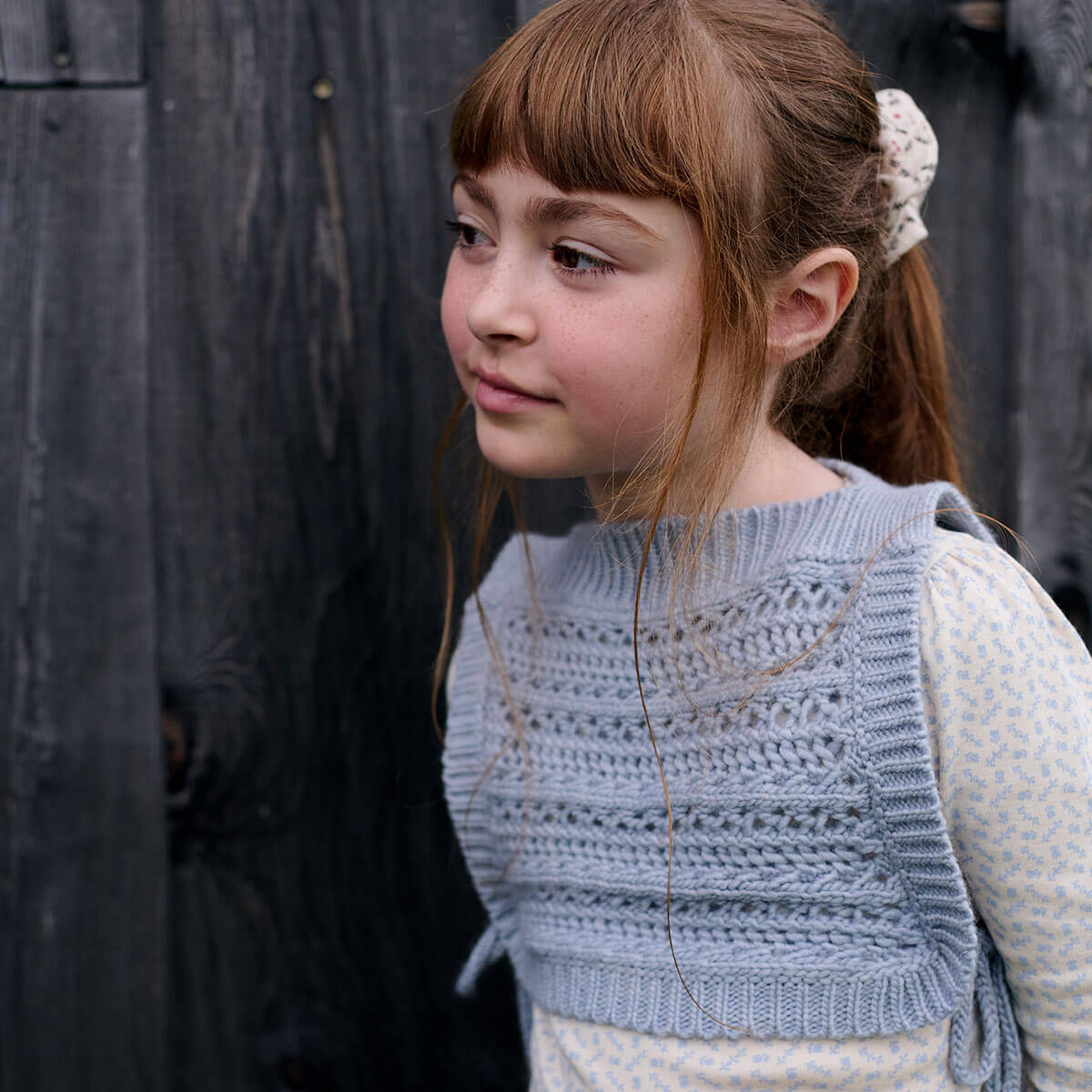 Pouf Tee in Cross Stitch Print / Talc by Soor Ploom