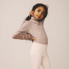 Pouf Turtleneck in Calico Print / Pigeon by Soor Ploom