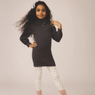 Pouf Turtleneck Dress in Dusk by Soor Ploom