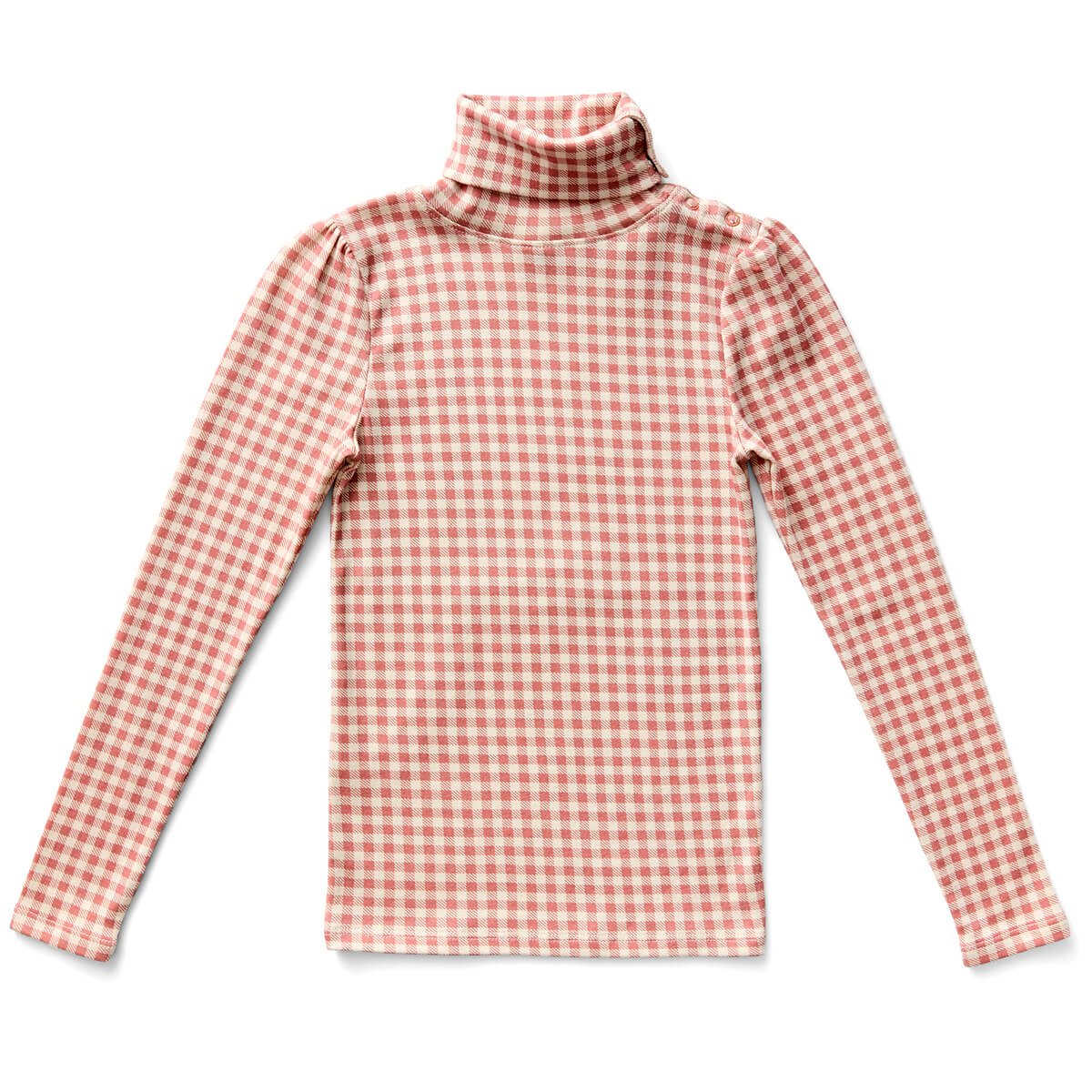 Pouf Turtleneck in Gingham Print / Ladybird by Soor Ploom