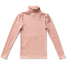 Pouf Turtleneck in Gingham Print / Ladybird by Soor Ploom