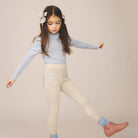 Pouf Turtleneck in Talc Pointelle by Soor Ploom